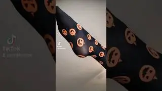 Halloween tights 🎃🍭 #nylon #tights #stockings #feet #toes #halloween #bannedfromtiktok