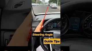 How to Determine the Left Wheel Position to Avoid Crossing the Line #cardrivingtips #automobile