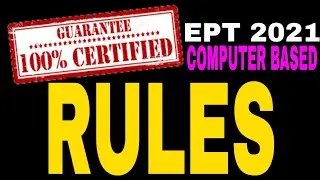 EPT - (COMPUTER BASED)(Reading Comprehension Part 3. K) RULES
