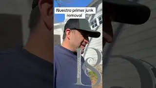 Nuestro primer trabajo de junk removal aki en USA #junk removal