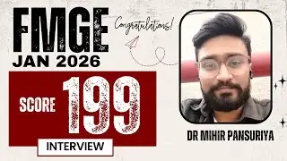 FMGE Score 199 | Dr Mihir Pansuriya Proud DAMS Shinning Stars