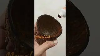 Mural Red color Making | Kerala mural painting tutorial ✨️❤️ #shorts #keralamural #tutorial