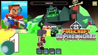Fire Craft: 3D Pixel World - Tutorials GamePlay Walkthrough Part 1 (iOS,Android)