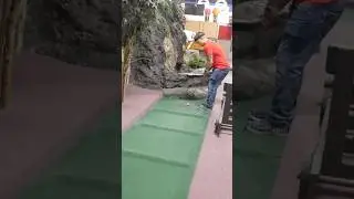 Luckiest Shots of the Year 😳 #minigolfing #golf #holeinone #minigolf #shorts