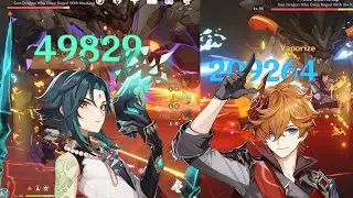 XIAO VS CHILDE DAMAGE COMPARISON! PRIMO GEOVISHAP UNDER 1 MINUTE!!