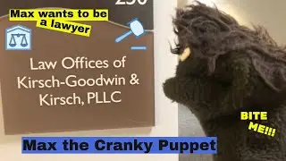 Max Wants to be a Lawyer - Funny Puppet Videos - Max the Cranky Puppet