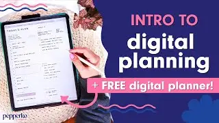 Intro to Digital Planning on the iPad! Learn how to use a digital planner + FREE digital planner!