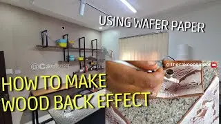How to Create a Realistic Wood Effect Using Wafer Paper | Cake Tutorial