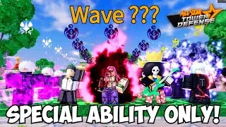 Special Ability Units Only Vs. Infinite Mode in All Star Tower Defense!
