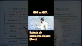 Difference between GDP and GVA | Class 11th Economics #byrakeshsir