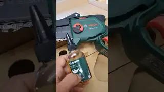 How to oil Bosch Easychain cordless chainsaw #bosch #chainsaw #electric