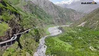 Selangkah menuju perbatasan Georgia - Russia (Dariali Gorge)