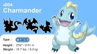 Water Type Charizard Evolution & Mega | Pok&eacute;mon Type Swap | Max S
