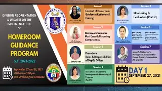 IMPLEMENTATION OF HOMEROOM GUIDANCE PROGRAM FOR S.Y. 2021-2022 (DAY 1)