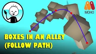 Follow Path | Animating Boxes In An Alley Clich&eacute;  | Moho | Tutorial