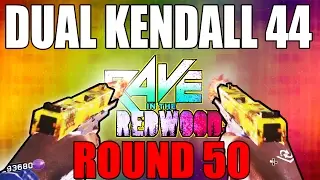 DUAL WIELD KENDALL 44 On ROUND 50 - RAVE IN THE REDWOODS (Infinite Warfare Zombies)