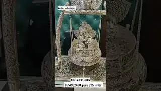 #Krishna idol with jula #puresilver 925 #Nikita jewellers  #for order - 8657362430
