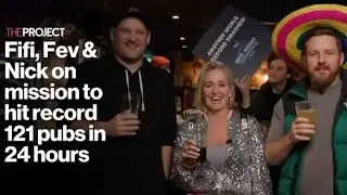 Fifi, Fev & Nick on mission to hit record 121 pubs in 24 hours