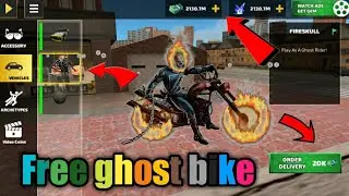 Rope hero vice town :Free ghost bike🏍
