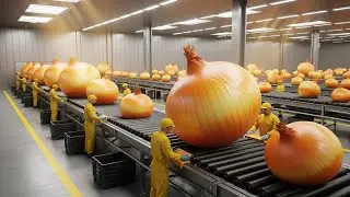 Inside the Largest Onion Factory &ndash; Full Process How Luxury Food Are Made