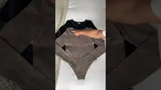 so stretchy & form fitting all at the same time 🤎🤌🏻 #unboxing #bodysuits #amazonbodysuit #amazonfind
