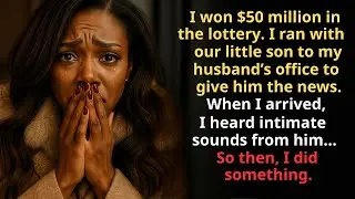 I won $50 million. I ran to my husband&rsquo;s office with our son. When I arrived, I heard some noises&hellip;