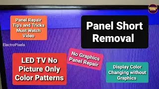 LED TV Vgh,Vgl short Removal method|LG Panel Short Removal|Display Problem Panel Repairing|,#repair