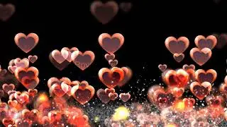 love background hearts | Romantic love heart wedding animated background hd | Royalty Free Footages