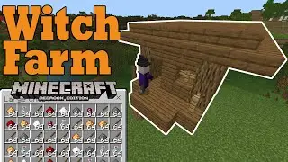 Super Easy Witch Farm For Minecraft Bedrock Edition 1.16+