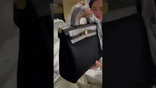 Скидка на сумку Hermes! Распаковка сумки Herbag Zip 31 Noir Gold Hardware, часть 2