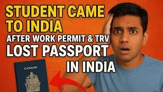 Student Passport lost with valid work permit and TRV in India, TRV approved in 6 days after #canada