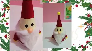Paper Santa Claus || how to make Santa Claus    by paper #christmas #craft #papercraft  
