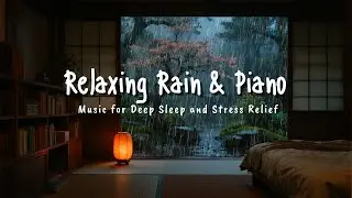 Fall Asleep Fast with Rain Sounds 🌙 Calm Piano Music for Deep Sleep and Relaxation