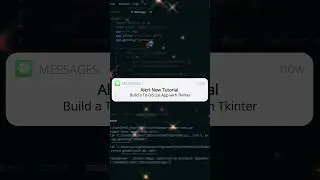 Creating To-Do List App #aibellvega #tkintertutorial #tkinter #coding #programming #python