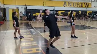 Mitty vs Andrew Hill badminton