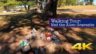Texas Walking Tour: Ned the Alien Gravesite (Aurora, TX) 4K