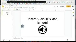 Insert Audio in Google Slides