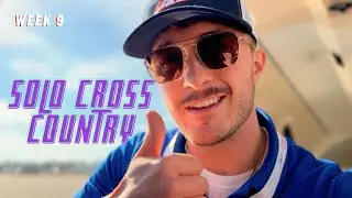 Индивидуальный испытательный полет по маршруту!! 9-я неделя летной школы ✈️ ~ Частный пилот