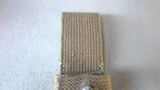 WWII Tropical DAK Afrika Korp Canvas K98 Rifle Bayonet Frog