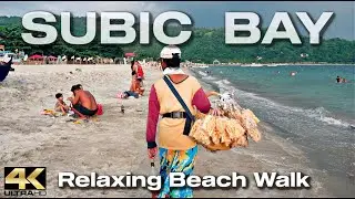 Beach Walk in BARRIO BARRETTO Subic Bay Philippines [4K]