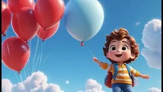 Balloon Colors Fly Up High | Color Learning Song for Toddlers | Fun Balloon Adventure Rhyme