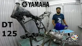Pintando partes de Yamaha Dt125