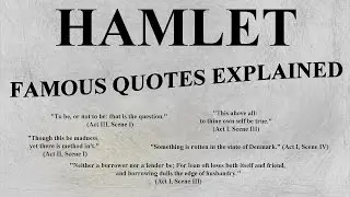 HAMLET - Most Famous Quotes EXPLAINED - AP LIT ENGLISH HONORS Shakespeare 👈