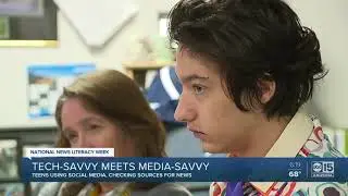 Teens using social media, checking sources for news