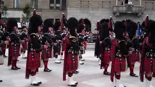 Marching Pipe Bands Mini Tattoo City Square Dundee Tayside Scotland