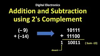 Addition and Subtraction using 2's Complement Digital electronics تقنيات رقمية الالكترونيات الرقمية