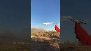 Texas Wildfire: Tanker Drop on Airport Fire