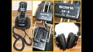 Sony DR-9 Stereo Headphones Vintage Retro 1970's Audio Fully Working