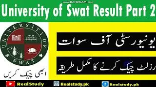 University of Swat Result 2021 Part 2