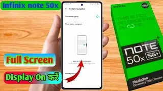 how to full screen display in infinix note 50x | infinix note 50x full screen display setting